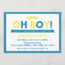 Recherche de et point de polka jaune invitations Garçon