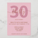 Recherche de foil 30ans anniversaire invitations Moderne