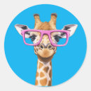 Recherche de girafe drôle autocollants Sauvage