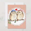 Recherche de amour hibou cartes postales Illustration