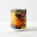 Recherche de papillons de monarque tasses Papillon orange et noir
