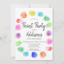 Recherche de messie invitations D'anniversaire de peinture
