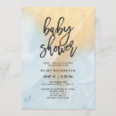 Recherche de pastel baby shower invitations Bleu clair