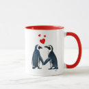 Recherche de amour de pingouin tasses Coeur