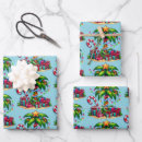Recherche de motif palmier papier cadeau Noël tropical