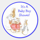 Recherche de faire part de bébé autocollants Lapin
