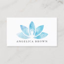 Recherche de fleur de lotus cartes visite Professeur de yoga