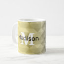 Recherche de jaune gris tasses Géométrique