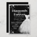 Recherche de noires et argentées invitations Diamants