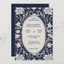 Recherche de bleu cobalt invitations Minuit été fleuris bohème