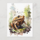 Recherche de crapaud cartes postales Aquarelle