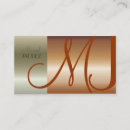 Recherche de nickel cartes visite Monogramme