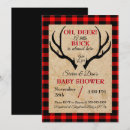Recherche de buck baby shower invitations Rustique