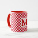 Recherche de damier rouge tasses Géométrique