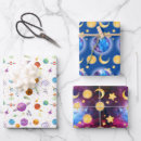 Recherche de futuriste papier cadeau Espace