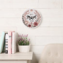 Recherche de autocollants horloges Rose