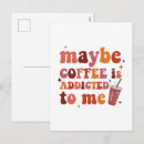 Recherche de grains de café cartes postales Cappuccino