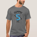 Recherche de cinq années tshirts École