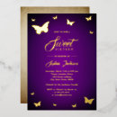 Recherche de butterfly 16ans anniversaire invitations Sweet sixteen