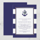 Recherche de bleu nautique invitations Ancre