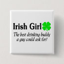 Recherche de une fille irlandaise badges Shamrock