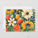 Recherche de motif fraise cartes postales Floral