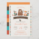 Recherche de tribal baby shower invitations Ours