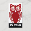 Recherche de conception de hibou cartes visite Motif