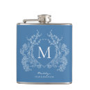 Recherche de monogramme flasques Bleu marine