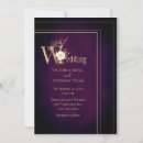 Recherche de violet foncé mariage invitations Chic