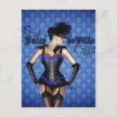 Recherche de pin up girl cartes postales Bleu
