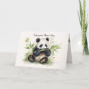 Recherche de panda mignon vœux cartes Vert