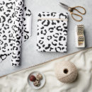 Recherche de léopard blanc papier cadeau Leopard spots