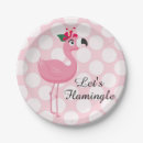 Recherche de flamant rose assiettes en papier Amusant