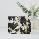 Recherche de peau de vache cartes postales Blanc