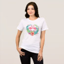 Recherche de fleur rose tshirts Blanc