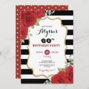 Recherche de black gold red anniversaire invitations Femme