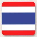 Recherche de la thaïlande dessous de verres Drapeau