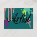 Recherche de peinture artistique cartes visite Dessin