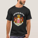 Recherche de le monaco tshirts Drapeau