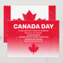 Recherche de jour du canada invitations Feuille d'érable