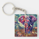 Recherche de éléphant floral porteclés Bleu