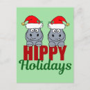Recherche de hippopotame mignon cartes postales Drôle