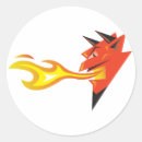 Recherche de flamme rouge autocollants Amusant