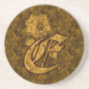 Recherche de lettre e dessous de verres Floral