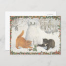 Recherche de christmas cat cartes postales Chat noir et blanc
