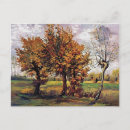 Recherche de quatre arbres cartes postales Automne