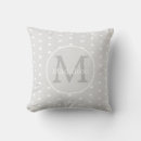 Recherche de pois gris et blanc coussins Pour elle