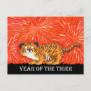 Recherche de tigre chinois cartes postales Nouvelle année heureuse