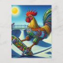 Recherche de drôles de coq cartes postales Oiseau